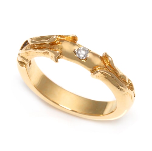 ロイヤルオーダー New Band with diamond 18K PINKGOLD 詳細ページ