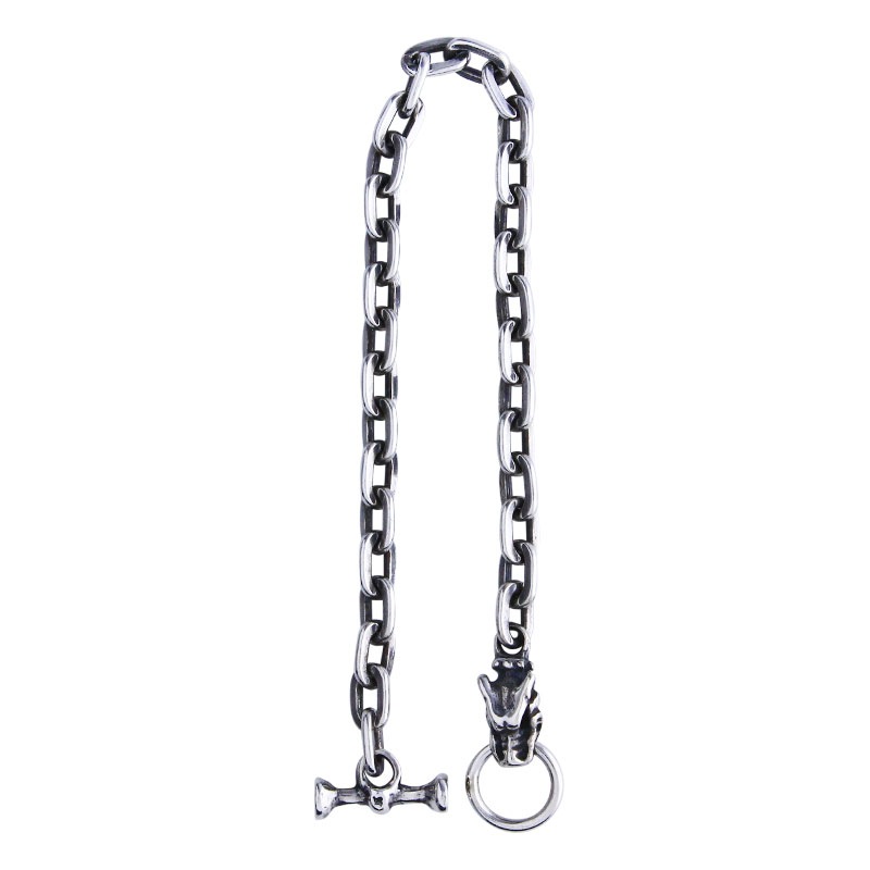 SMALL GARGOYLE CHARM OVAL LINK BRACERET | ブレスレット
