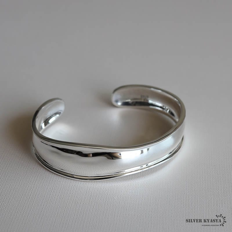 シルバー925 ボーンカフバングル [cb071] | お洒落なレディース