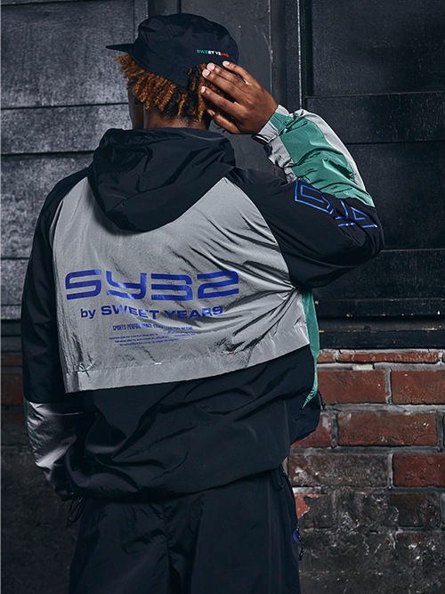 RETRO COLOR NYLON ZIP HOODIE | TYPE,SETUP | 【公式】SY32 by SWEET