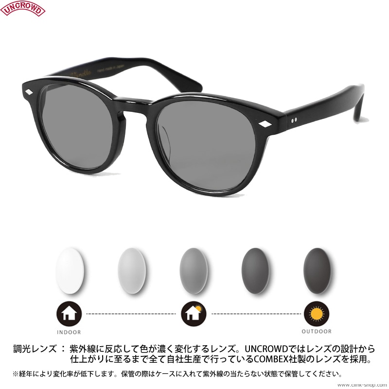 CLINK｜UNCROWD VANETTE -PHOTOCHROMIC SERIES- (BLACK×GRAY調光レンズ