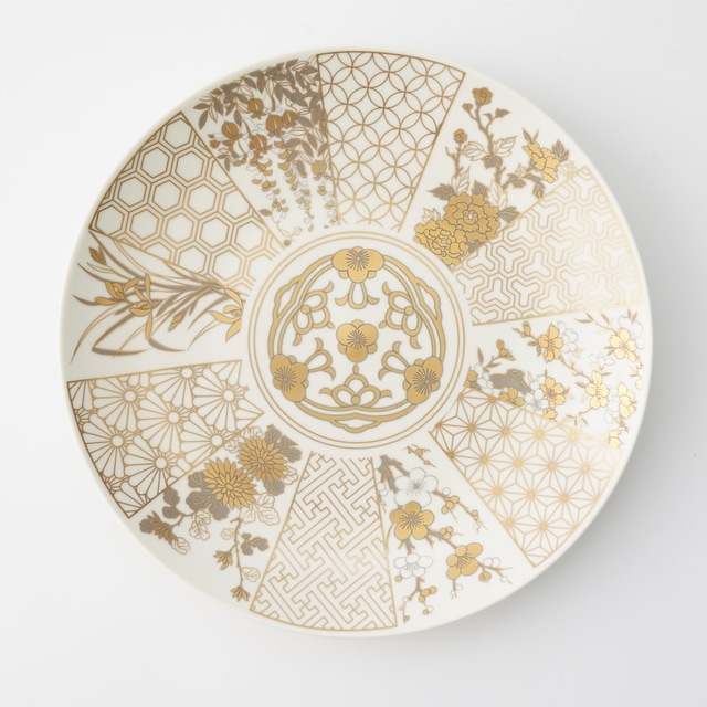 金襴 古伊万里 7号皿（化粧箱入り）FOURGRACEオリジナル ｜ 四季折々の