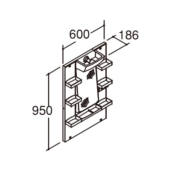 洗面台・洗面化粧台,リクシル PV,ミラーキャビネット単体カテゴリーの