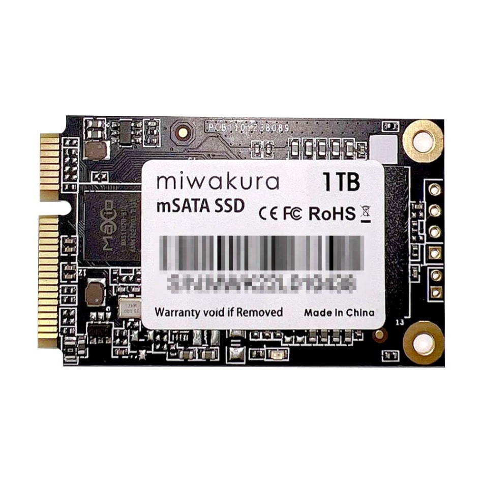 mSATA SSD 1TB 内蔵型 mini SATAIII 6Gb/s miwakura 美和蔵 3D NAND