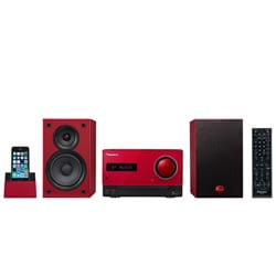 パイオニア【PIONEER】CDミニコーポネントシステム X-CM32BT-R（レッド