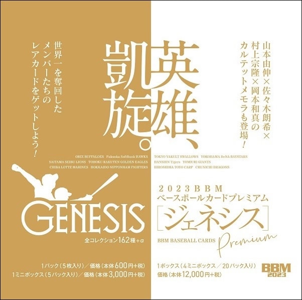 BBM ベースボールカードプレミアム 2023 GENESIS/ジェネシス BOX（送料