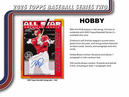 MLB 2025 TOPPS SERIES 2 HOBBY BOX