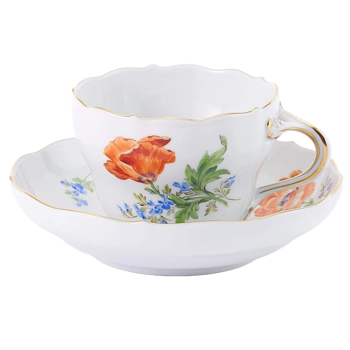 マイセン ヒナゲシ ティー/コーヒー兼用カップ＆ソーサー 04C010/00582