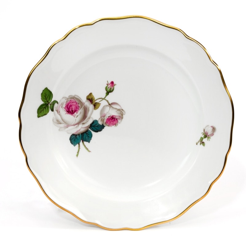 マイセン ホワイトローズ ケーキ皿 18cm 029510/00501 | ディッシュ