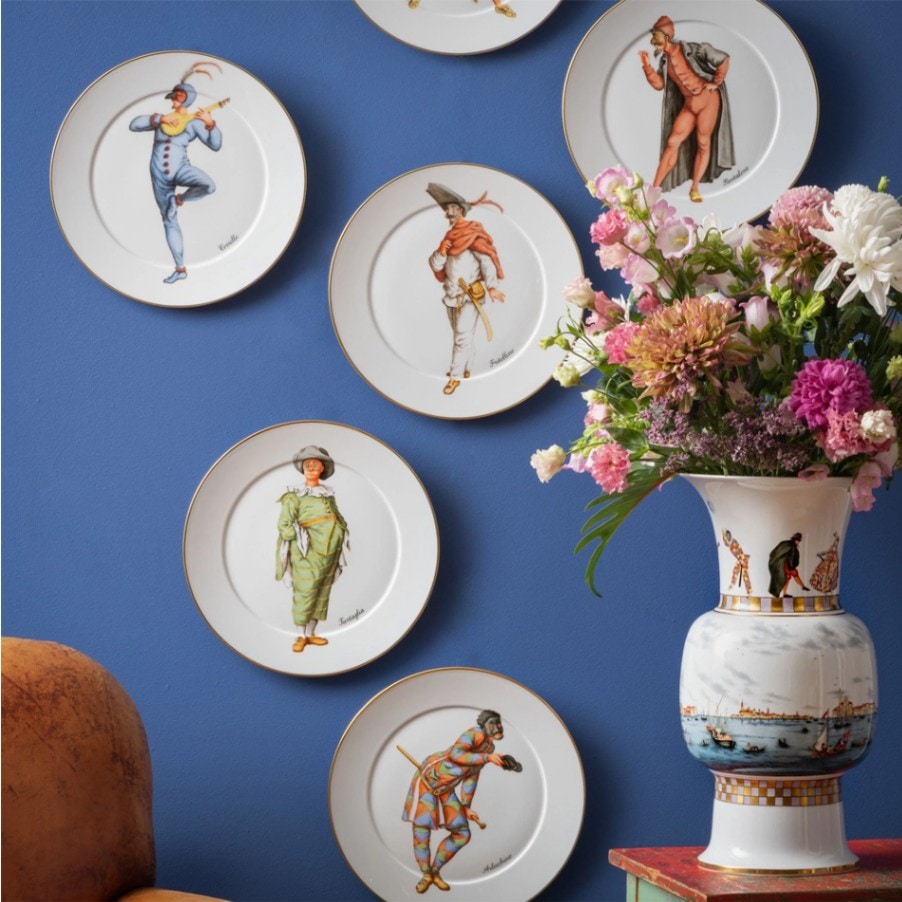 マイセン 「イタリアンコメディ カピターノ」 飾皿33cm 41M02/28A174