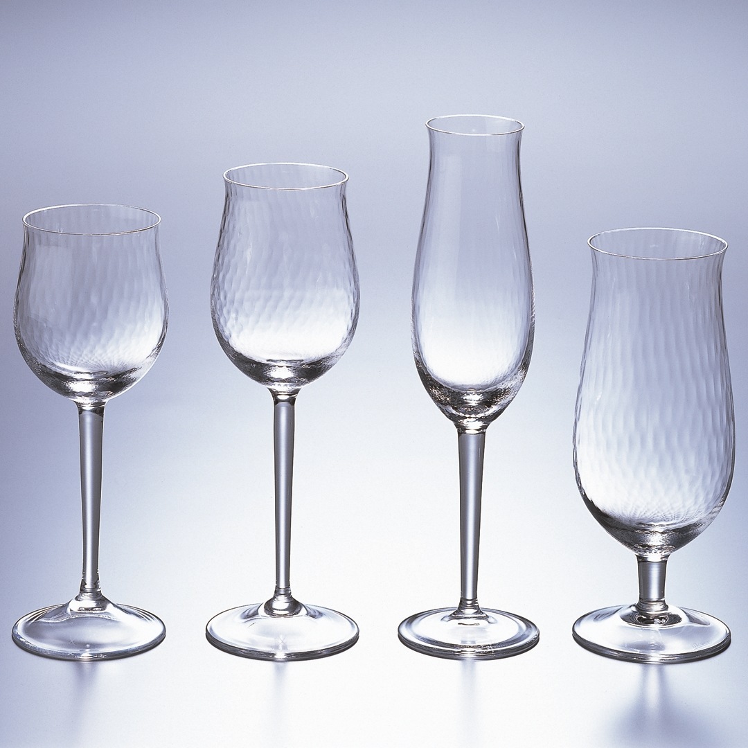 マイセングラス 波の戯れ シャンパングラス バイオレット 29171/AL