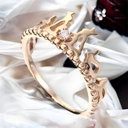 ≪SERASTINY / セラスティニー≫K10製-うさぎ-/ティアラリング SSR-2