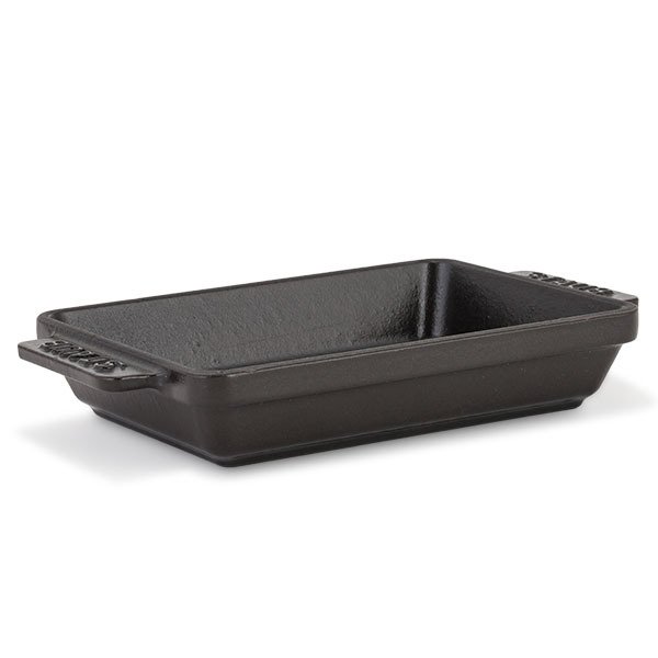 STAUB レクタンギュラープレート ブラック 25cm✕12cm✖️2枚セット