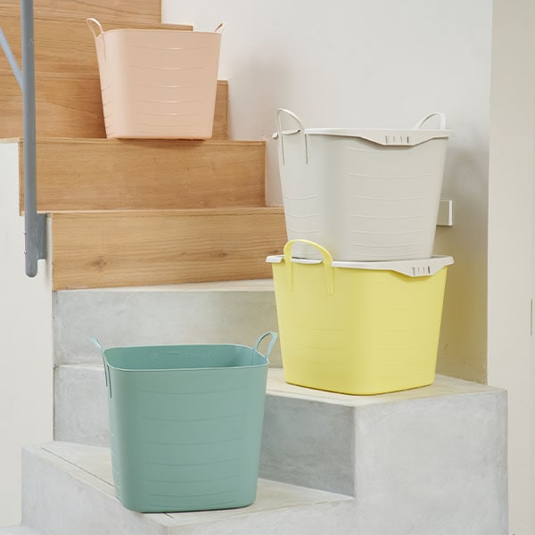 スタックストー バケット M + オンバケット M セット 25L 収納ケース