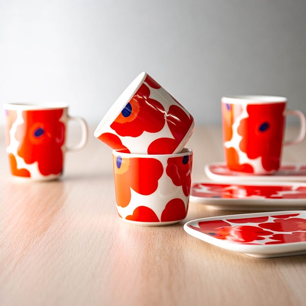在庫限り マリメッコ Marimekko ラテマグ ペア 取っ手なし 200mL 2個