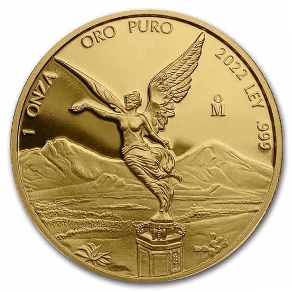 リベルタード金貨 1オンス 2022年製 メキシコ発行 メキシコシティ