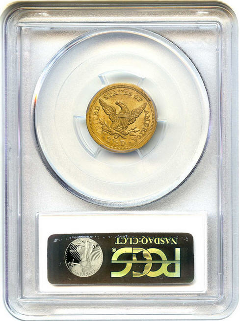 アンティークコイン アメリカ 2.5ドル金貨 1843-O ＄2 1/2 PCGS/CAC