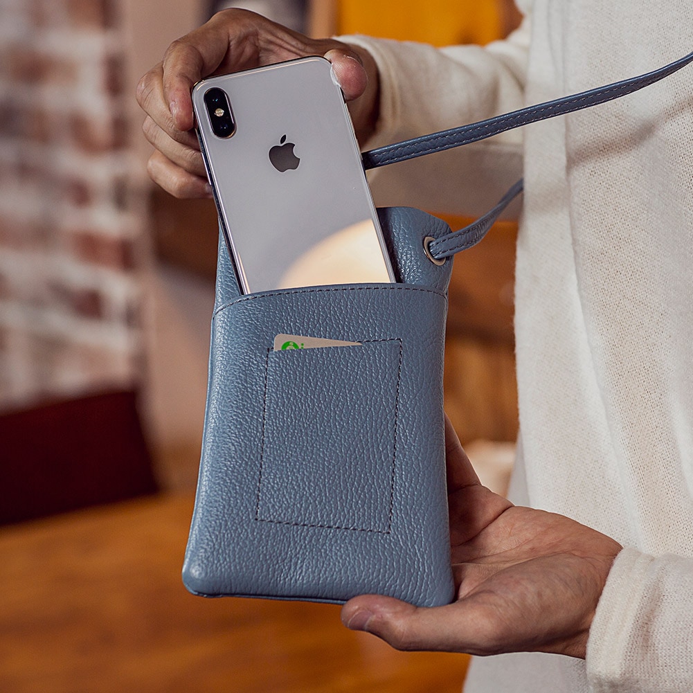 イタリア製 本革 ミニマムポーチ ミニショルダー ショルダーポーチ