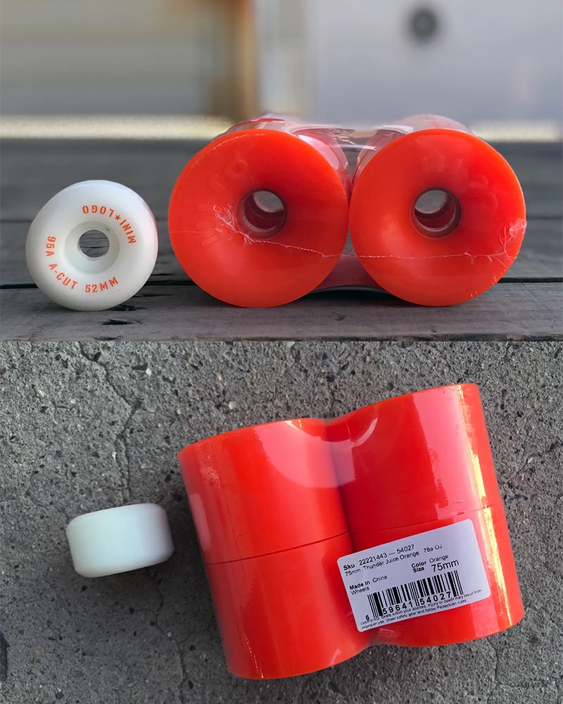 oj サンダージュースベアリング付き 75mm スケボーウィール oj サンダージュースベアリング付き 75mm スケボーウィール oj