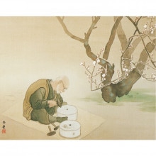 川合玉堂『長閑』掛軸 : アートの友社 川合玉堂『長閑』掛軸 113502