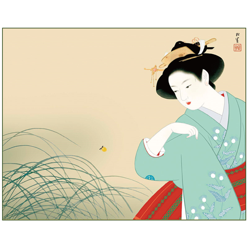 ウ*ん様 上村さ松園汐くみ 掛け軸 共同株式会社 美術商品部 ウ*ん様