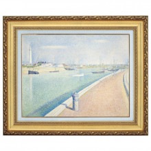 スーラ 「グランド・ジャット島の日曜日の午後」 4号 立体複製名画 【5