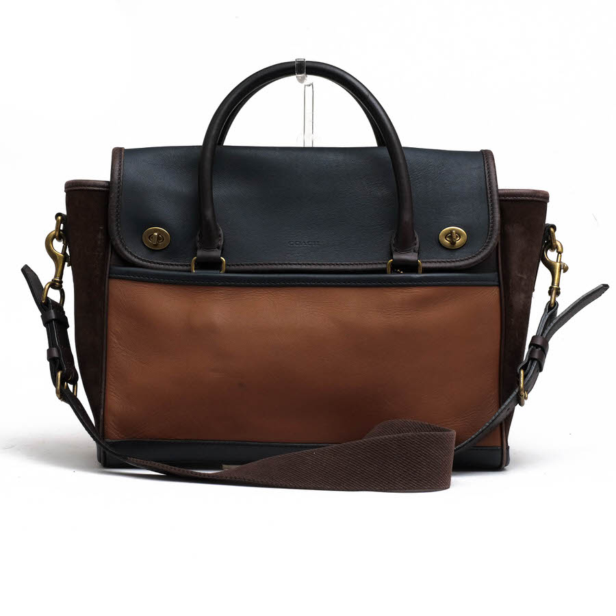 COACH 70987 LEGACY UTILITY FLAP COMMUTER IN COLORBLOCK LEATHER
