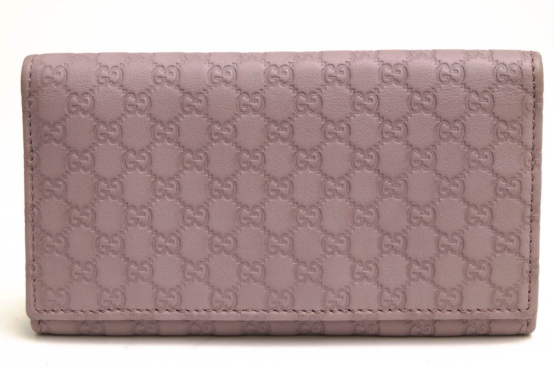 GUCCI 368702-534041 / グッチ マイクログッチシマ GG柄 牛革 カーフ