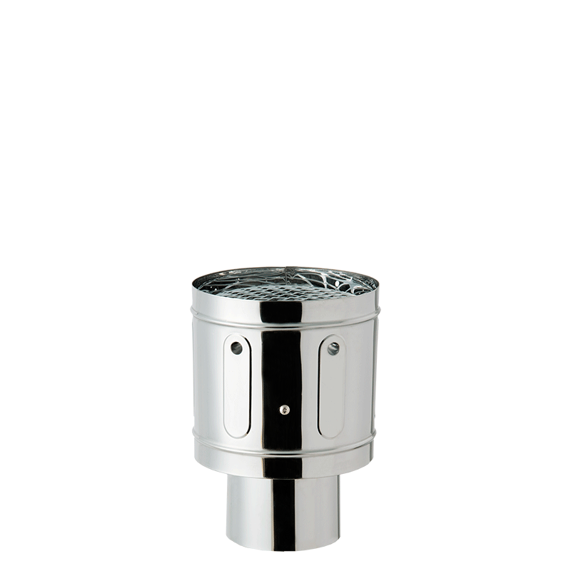 ステンレス NEWトップ φ120mm 【ボイラー用】 【ハゼ折り煙突】 | ハゼ