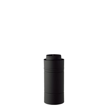 黒耐熱 二重 ステンレス 半直筒 φ106mm 【ハゼ折り煙突】 | 【黒耐熱