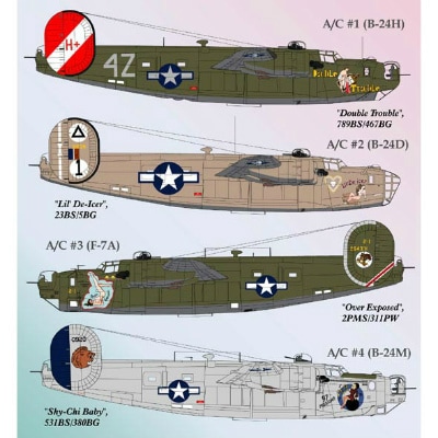 72-029 B-24 リベレーター Pt.2 | ライフライクデカール | 飛行機