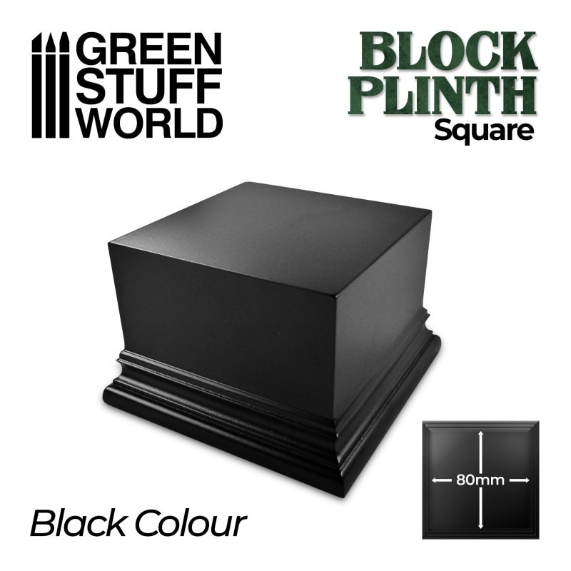 GSWD-2706 正四角柱型展示台 80mm×80mm ブラック | グリーンスタッフ