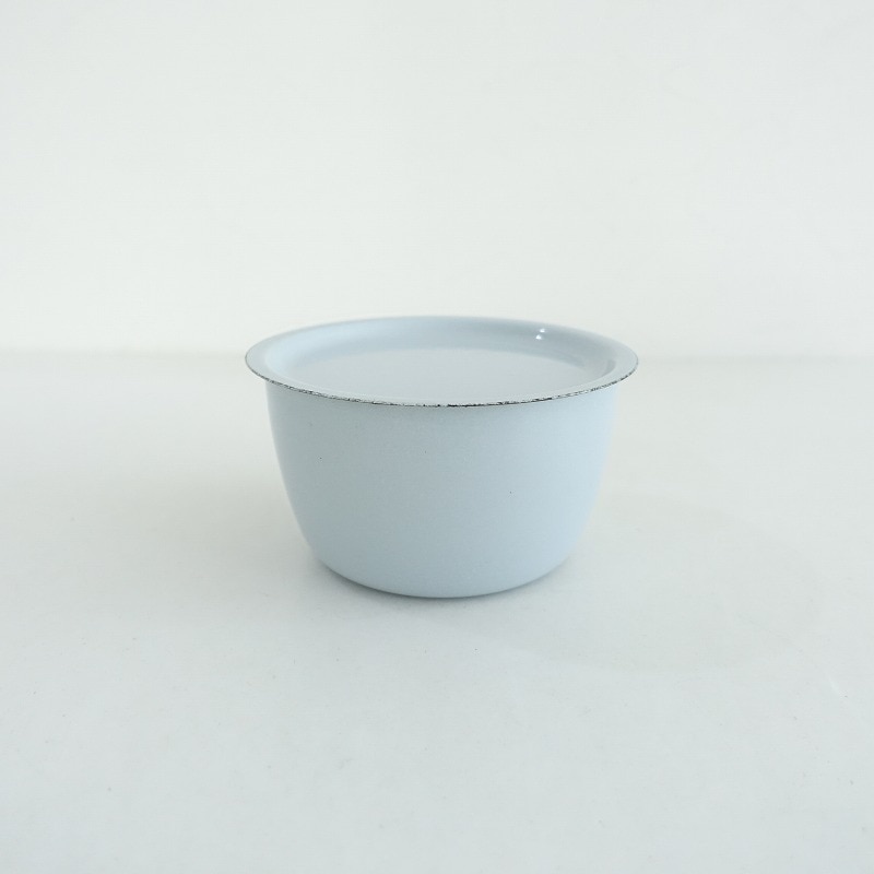 美品】 金森正起 琺瑯蓋付き ボウル 9.5cm (wa87-2503-70)【30F52