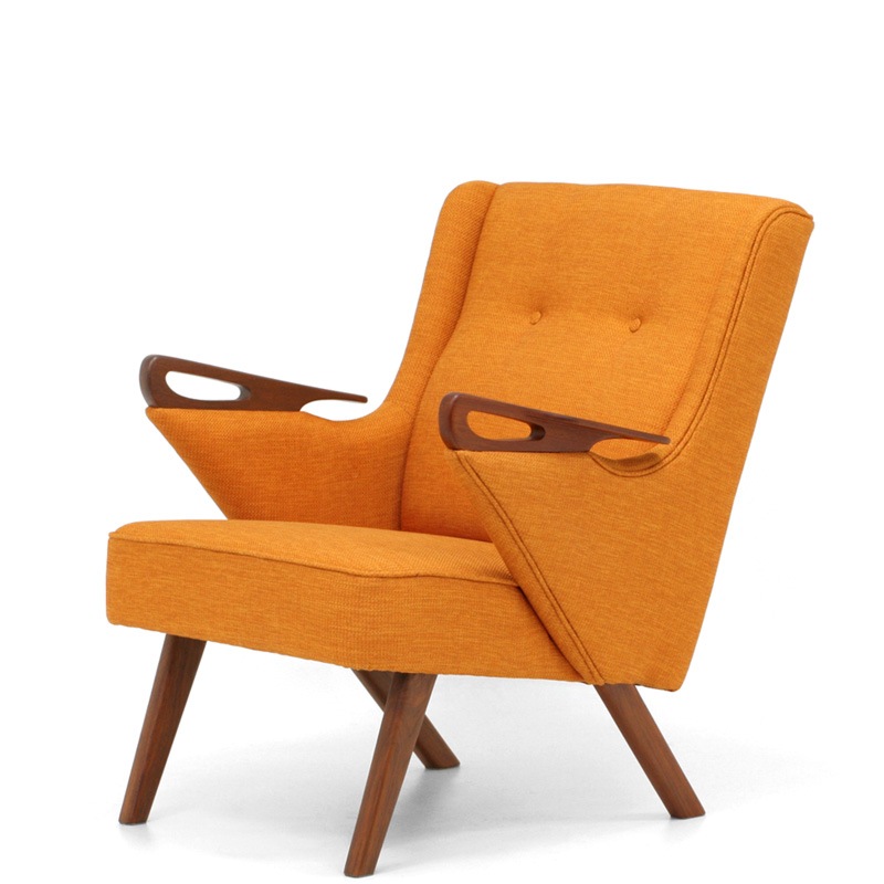 北欧デザイン家具 クロッケン ラウンジチェア 03／オレンジ