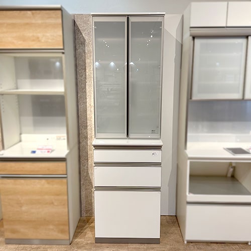 食器棚 スタイン 60 パールホワイト/南船橋店展示品｜大塚家具