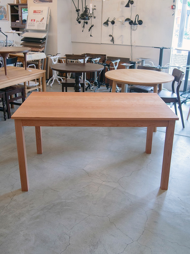チェリー無垢 ダイニングテーブル 長方形 140×80 ｜イデア