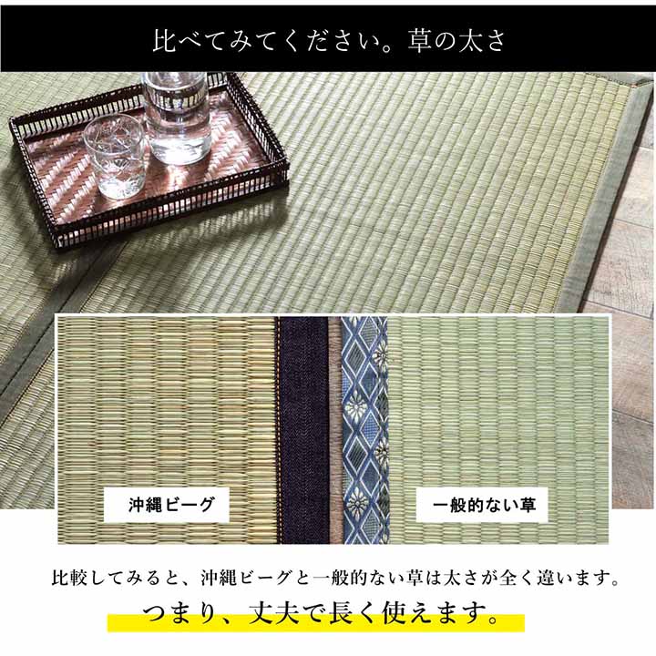 国産 い草ラグ DX沖縄ビーグ イケヒコ×カイハラデニム｜イケヒコ公式通販