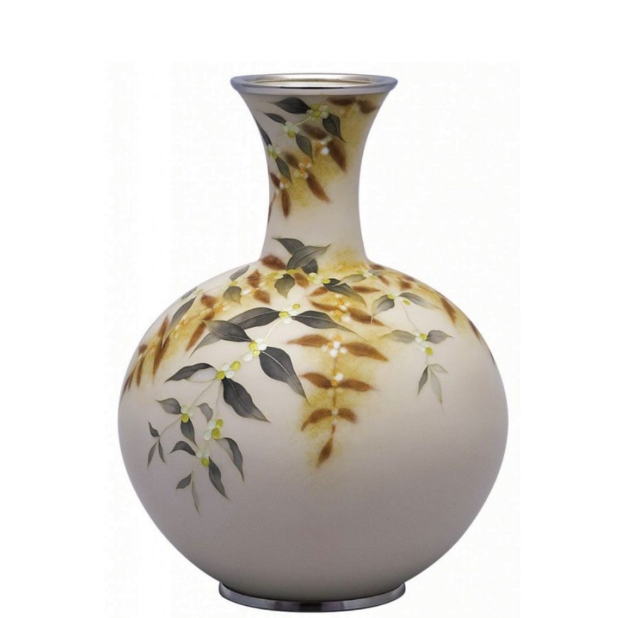 七宝焼き 花瓶（田村丈雅 作） 70号 変形(H21) ざくろ | 花瓶 | 伝統