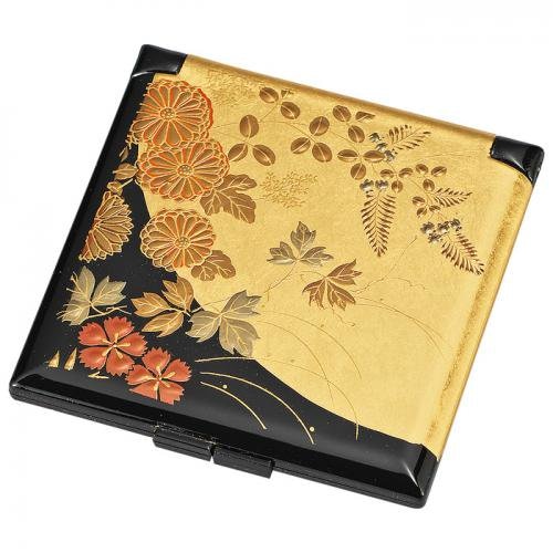 山中漆器 はなの ミニコンパクトミラー | コンパクトミラー | 伝統工芸