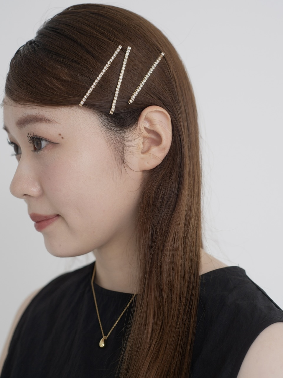 ラインストーンヘアピン SILVER | アクセサリー/グッズ/帽子 | JUMELLE
