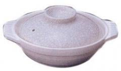 Ginpo（銀峯）,貫入 | 銀峯墨貫入 土鍋（浅型）6号 | カマトクドットコム