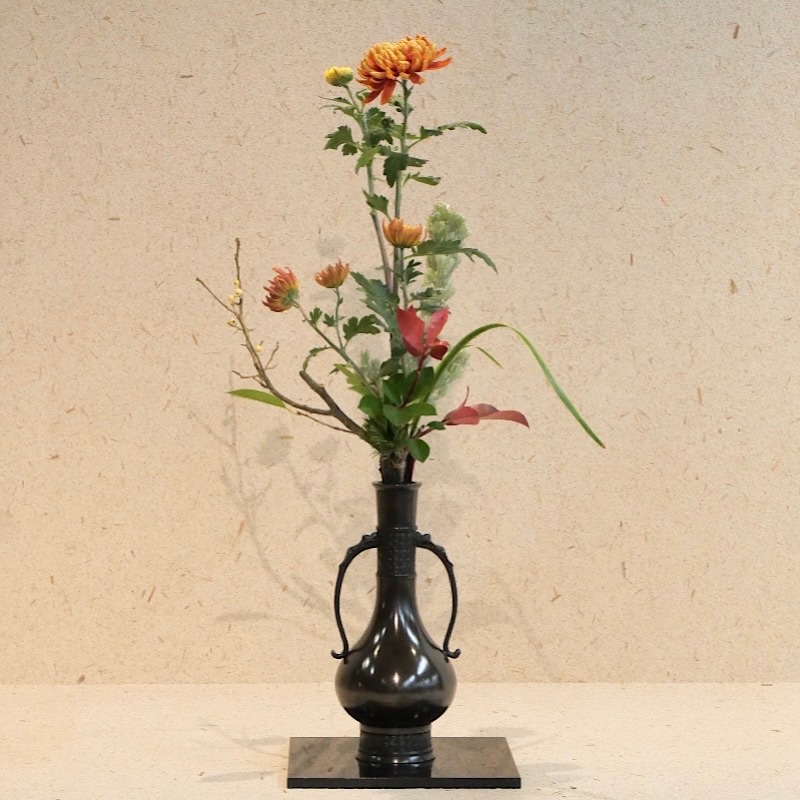 数乗威生 備前焼 三耳壺 三耳壷 花瓶 花器 花入 フラワーベース 花生