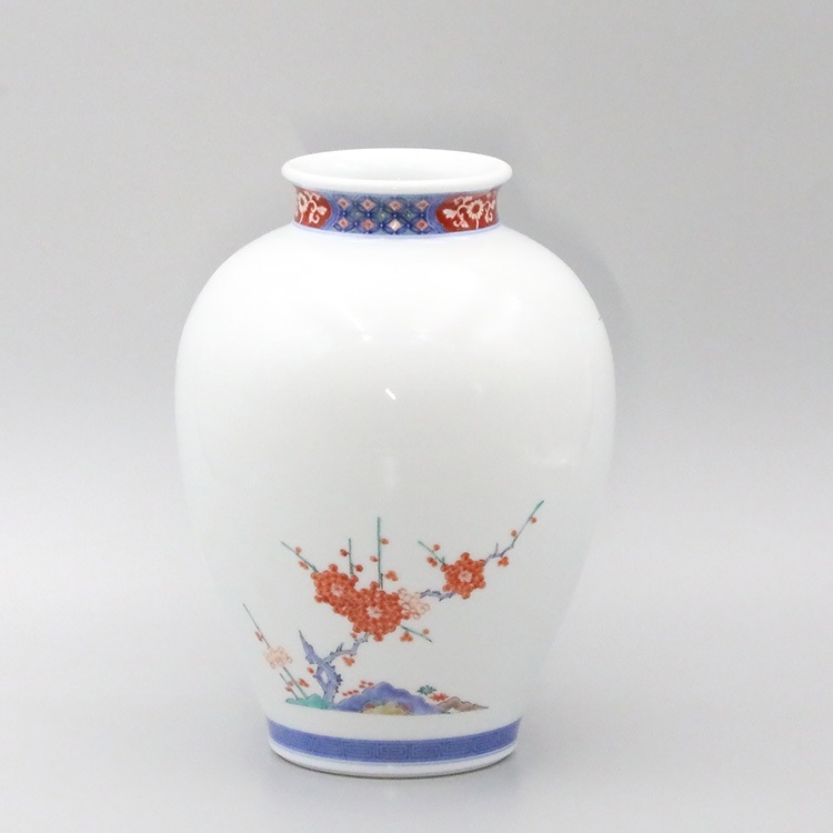 花瓶 染錦 梅竹鳥文 | 花瓶・瓶 | 柿右衛門窯公式オンラインショップ