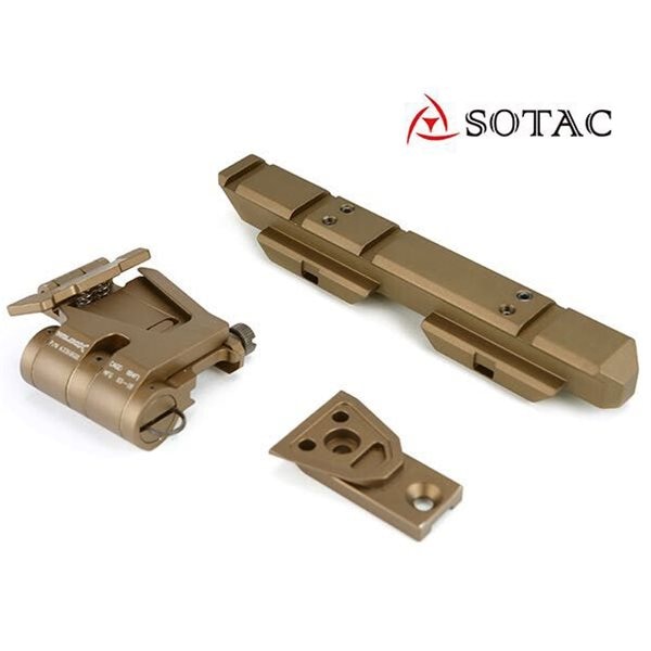 SOTAC製 WILCOX タイプ CNC サイド フリップ マウント with ライザー