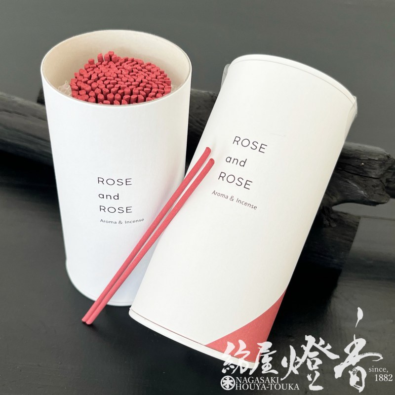 お香/インセンス『香る線香【ローズ＆ローズ-ROSE and ROSE-】ミニ寸筒