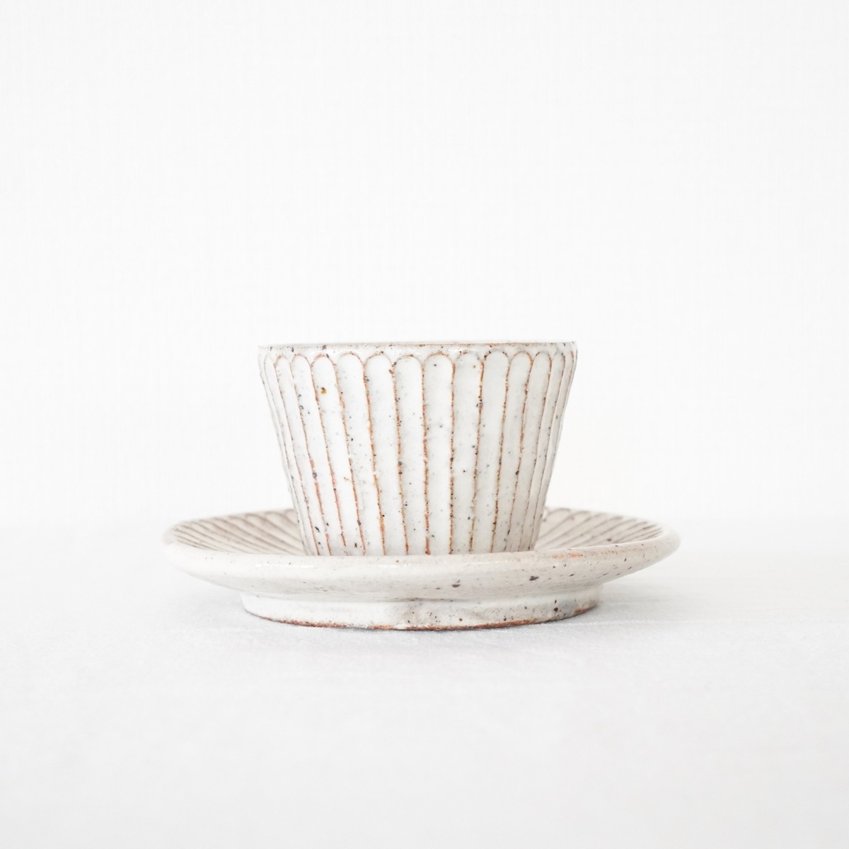 予約商品】山田雅子 鎬 しのぎ 蕎麦猪口 フリーカップ 器 ／2025年1