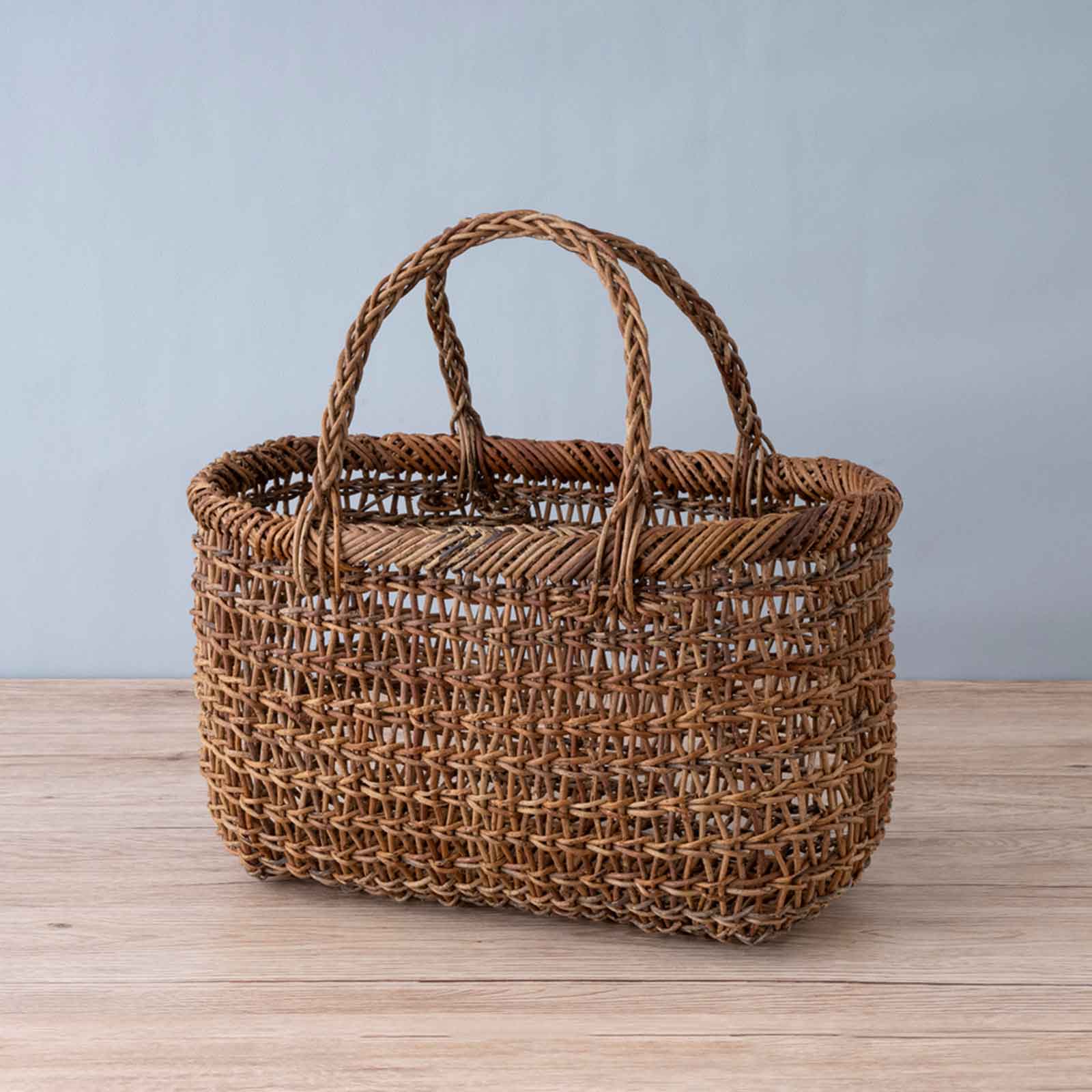 WAKAHATA social club/あけび蔓透かし編みかご(中)