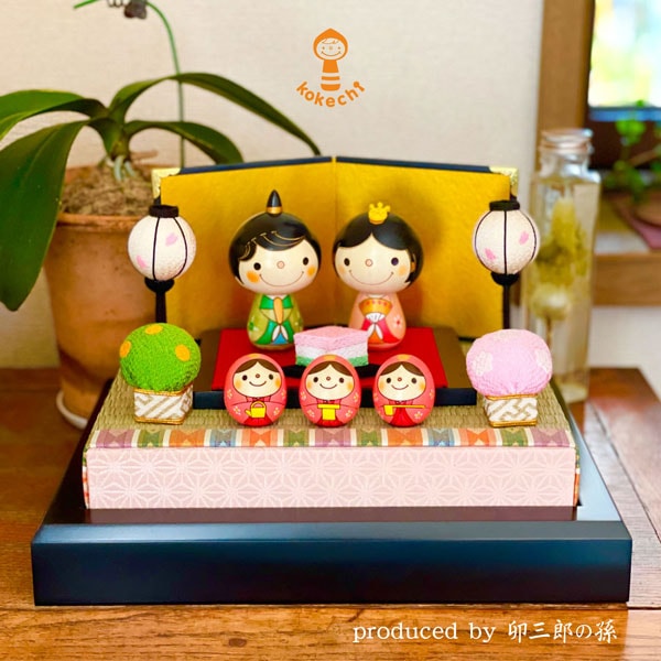こけしのお雛様・三人官女の雛飾りセット【ひな人形】 | すべての商品
