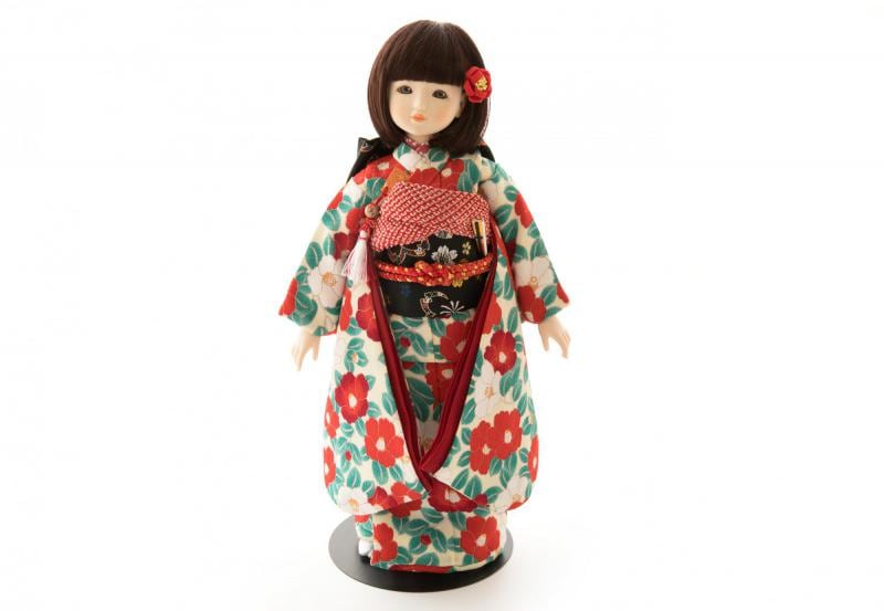 着物9点セット(白椿) | あや,着物 | 人形工房松寿オフィシャル通販サイト