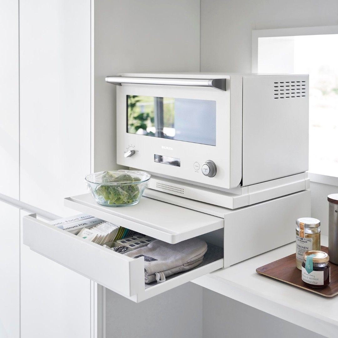 tower】 ツーウェイ キッチン家電下引き出し&スライドテーブル